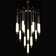 Люстра Aployt Carla APL.010.03.136 цвет плафона/подвески Белый, цвет арматуры Золото-2