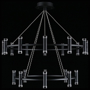 Люстра Aployt Klarc1a APL.037.03.200 цвет плафона/подвески Прозрачный, Хром, цвет арматуры Черный-4