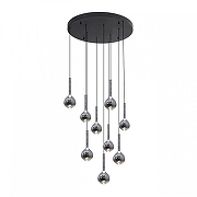 Люстра Aployt W1s1a APL.058.13.36 цвет плафона/подвески Светло-серый, цвет арматуры Черный-1