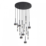 Люстра Aployt S1lveyn APL.059.13.56 цвет плафона/подвески Светло-серый, цвет арматуры Черный-1