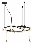 Люстра Aployt Malgorzata APL.066.03.70 цвет плафона/подвески Белый, Латунь, цвет арматуры Черный