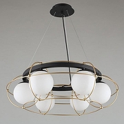 Люстра Aployt Mahot APL.317.03.06 цвет плафона/подвески Белый, цвет арматуры Золото, Черный-2