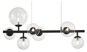 Люстра Aployt Fel1che APL.334.03.07 цвет плафона/подвески Прозрачный, цвет арматуры Черный