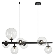 Люстра Aployt Fel1che APL.334.03.07 цвет плафона/подвески Прозрачный, цвет арматуры Черный-1