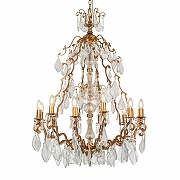 Люстра Covali APL-50619 цвет плафона/подвески Прозрачный, цвет арматуры Бронза-1