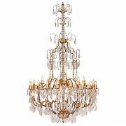 Люстра Covali APL-50620 цвет плафона/подвески Прозрачный, цвет арматуры Бронза