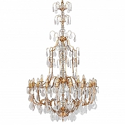 Люстра Covali APL-50620 цвет плафона/подвески Прозрачный, цвет арматуры Бронза-1