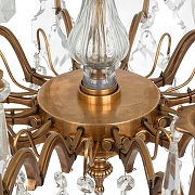 Люстра Covali APL-50620 цвет плафона/подвески Прозрачный, цвет арматуры Бронза-3