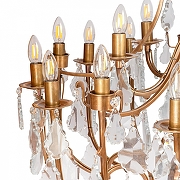 Люстра Covali APL-50620 цвет плафона/подвески Прозрачный, цвет арматуры Бронза-4