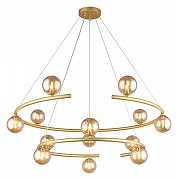 Люстра Aployt Polet APL.631.13.13 цвет плафона/подвески Коньячный, цвет арматуры Золото
