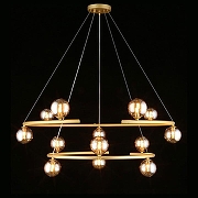 Люстра Aployt Polet APL.631.13.13 цвет плафона/подвески Коньячный, цвет арматуры Золото-2