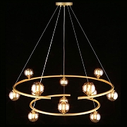 Люстра Aployt Polet APL.631.13.13 цвет плафона/подвески Коньячный, цвет арматуры Золото-3