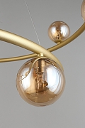 Люстра Aployt Polet APL.631.13.13 цвет плафона/подвески Коньячный, цвет арматуры Золото-11