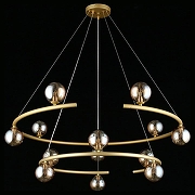 Люстра Aployt Polet APL.631.13.13 цвет плафона/подвески Коньячный, цвет арматуры Золото-14
