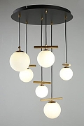 Люстра Aployt Penelopa APL.643.03.06 цвет плафона/подвески Белый, цвет арматуры Черный-8