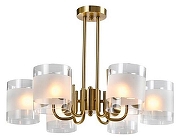 Люстра на штанге Aployt Syuzet APL.661.07.06 цвет плафона/подвески Прозрачный, цвет арматуры Золото