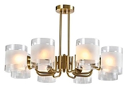 Люстра на штанге Aployt Syuzet APL.661.07.08 цвет плафона/подвески Прозрачный, цвет арматуры Золото