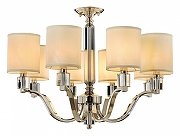 Люстра на штанге Aployt 1vet APL.706.07.08 цвет плафона/подвески Бежевый, цвет арматуры Прозрачный, Хром