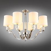 Люстра на штанге Aployt 1vet APL.706.07.08 цвет плафона/подвески Бежевый, цвет арматуры Прозрачный, Хром-3