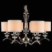 Люстра Aployt Okin APL.715.03.06 цвет плафона/подвески Бежевый, цвет арматуры Прозрачный, Хром-1