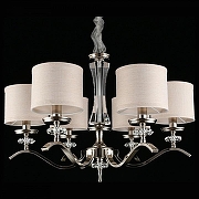 Люстра Aployt Okin APL.715.03.06 цвет плафона/подвески Бежевый, цвет арматуры Прозрачный, Хром-2