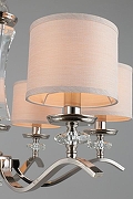 Люстра Aployt Okin APL.715.03.06 цвет плафона/подвески Бежевый, цвет арматуры Прозрачный, Хром-6