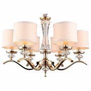 Люстра Aployt Ok1n APL.715.13.06 цвет плафона/подвески Бежевый, цвет арматуры Золото, Прозрачный