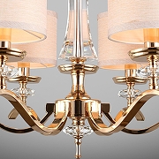 Люстра Aployt Ok1n APL.715.13.06 цвет плафона/подвески Бежевый, цвет арматуры Золото, Прозрачный-6