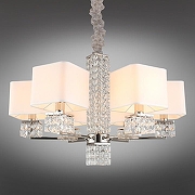 Люстра Aployt 1ren1 APL.736.03.06 цвет плафона/подвески Белый, Прозрачный, цвет арматуры Прозрачный, Хром-1