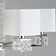 Люстра Aployt 1ren1 APL.736.03.06 цвет плафона/подвески Белый, Прозрачный, цвет арматуры Прозрачный, Хром-6