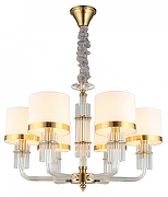 Люстра Aployt Elza APL.767.03.06 цвет плафона/подвески Бежевый, Бронза, цвет арматуры Бронза-1