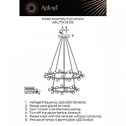 Люстра Aployt Delf1n APL.774.03.135 цвет плафона/подвески Прозрачный, цвет арматуры Золото-2