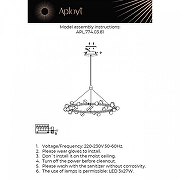 Люстра Aployt Delf1n APL.774.03.81 цвет плафона/подвески Прозрачный, цвет арматуры Золото-3