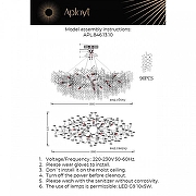 Люстра Aployt Danus1a APL.846.13.10 цвет плафона/подвески Прозрачный, цвет арматуры Хром-2