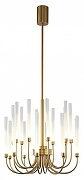Люстра на штанге Aployt Dominisia APL.852.07.40 цвет плафона/подвески Белый, цвет арматуры Латунь