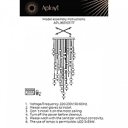 Люстра Aployt Celc1a APL.863.03.117 цвет плафона/подвески Белый, цвет арматуры Черный-14