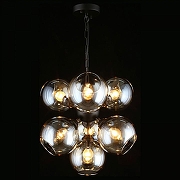 Люстра Aployt Greta APL.912.03.07 цвет плафона/подвески Светло-серый, цвет арматуры Черный-3