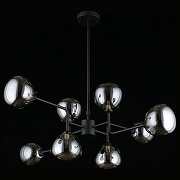 Люстра на штанге Aployt Roser APL.913.07.08 цвет плафона/подвески Светло-серый, цвет арматуры Черный-1