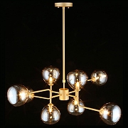 Люстра на штанге Aployt Roser APL.913.17.08 цвет плафона/подвески Коньячный, цвет арматуры Золото-3
