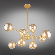 Люстра на штанге Aployt Roser APL.913.17.08 цвет плафона/подвески Коньячный, цвет арматуры Золото-14