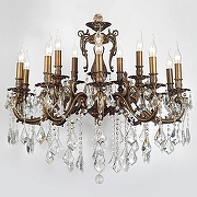 Люстра Lucia Tucci Barletta BARLETTA 122.10.5 antique цвет плафона/подвески Прозрачный, цвет арматуры Бронза