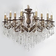 Люстра Lucia Tucci Barletta BARLETTA 122.12.6 antique цвет плафона/подвески Прозрачный, цвет арматуры Бронза