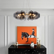 Люстра Imperiumloft BACCARA BACCARA01 цвет плафона/подвески Серый, цвет арматуры Золото-3