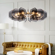 Люстра Imperiumloft BACCARA BACCARA01 цвет плафона/подвески Серый, цвет арматуры Золото-7