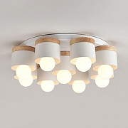 Люстра Imperiumloft BERGSTEN BERGSTEN01 цвет плафона/подвески Белый, цвет арматуры Белый, Коричневый