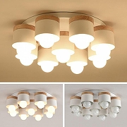 Люстра Imperiumloft BERGSTEN BERGSTEN01 цвет плафона/подвески Белый, цвет арматуры Белый, Коричневый-1