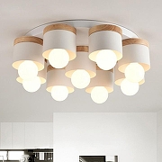 Люстра Imperiumloft BERGSTEN BERGSTEN01 цвет плафона/подвески Белый, цвет арматуры Белый, Коричневый-2