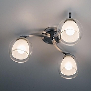 Люстра Citilux Кристи CL152137 цвет плафона/подвески Белый, Прозрачный, цвет арматуры Хром-1
