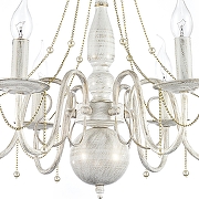 Люстра Arti Lampadari Camerino Camerino E 1.1.6 WG цвет плафона/подвески Прозрачный, цвет арматуры Белый-2