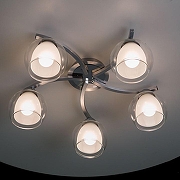 Люстра Citilux Кристи CL152157 цвет плафона/подвески Белый, Прозрачный, цвет арматуры Хром-3
